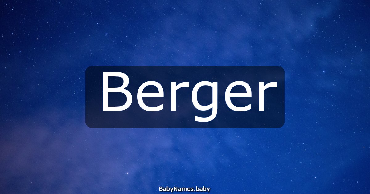 Berger