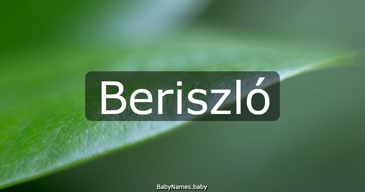 Beriszló
