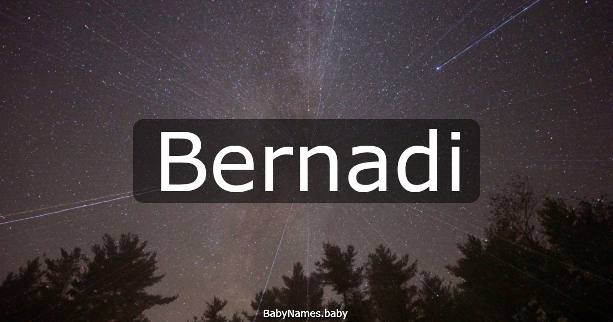 Bernadi