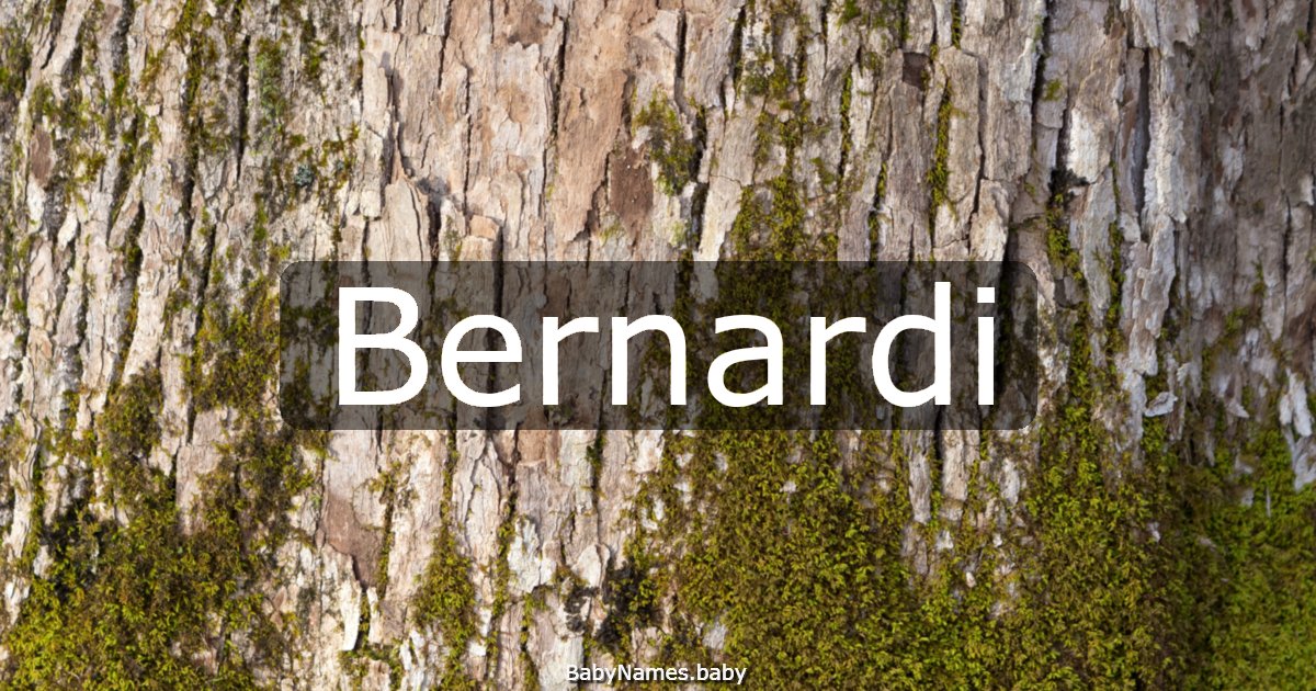 Bernardi