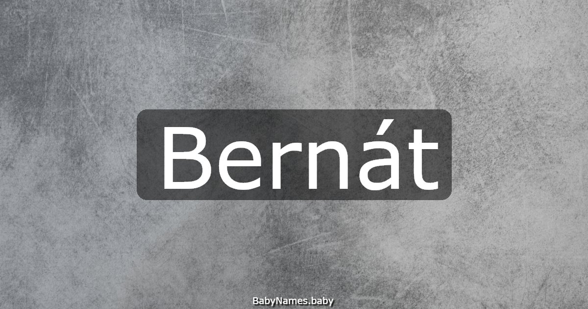 Bernát