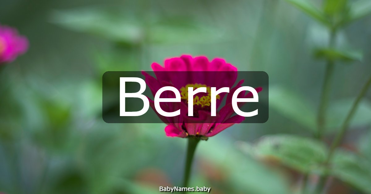 Berre