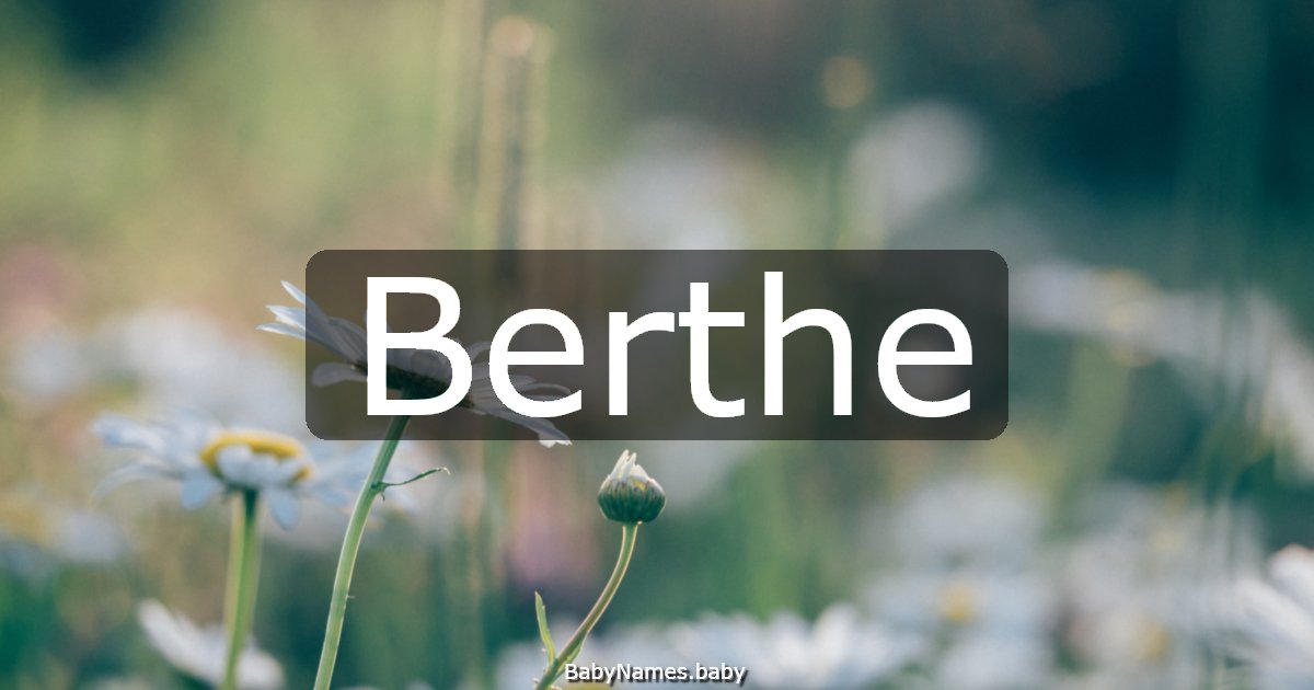Berthe