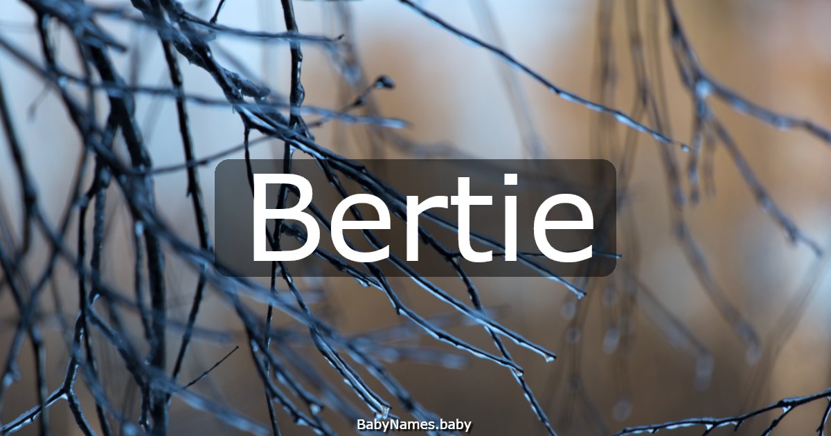 Bertie