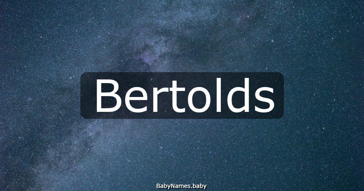 Bertolds