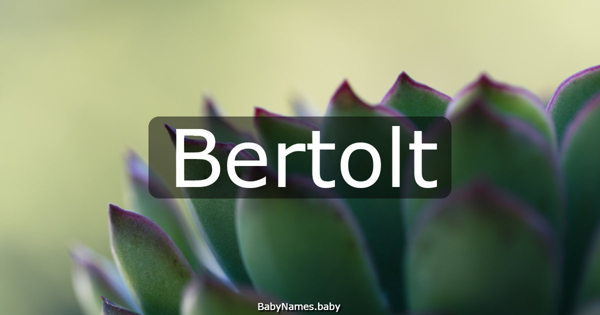 Bertolt