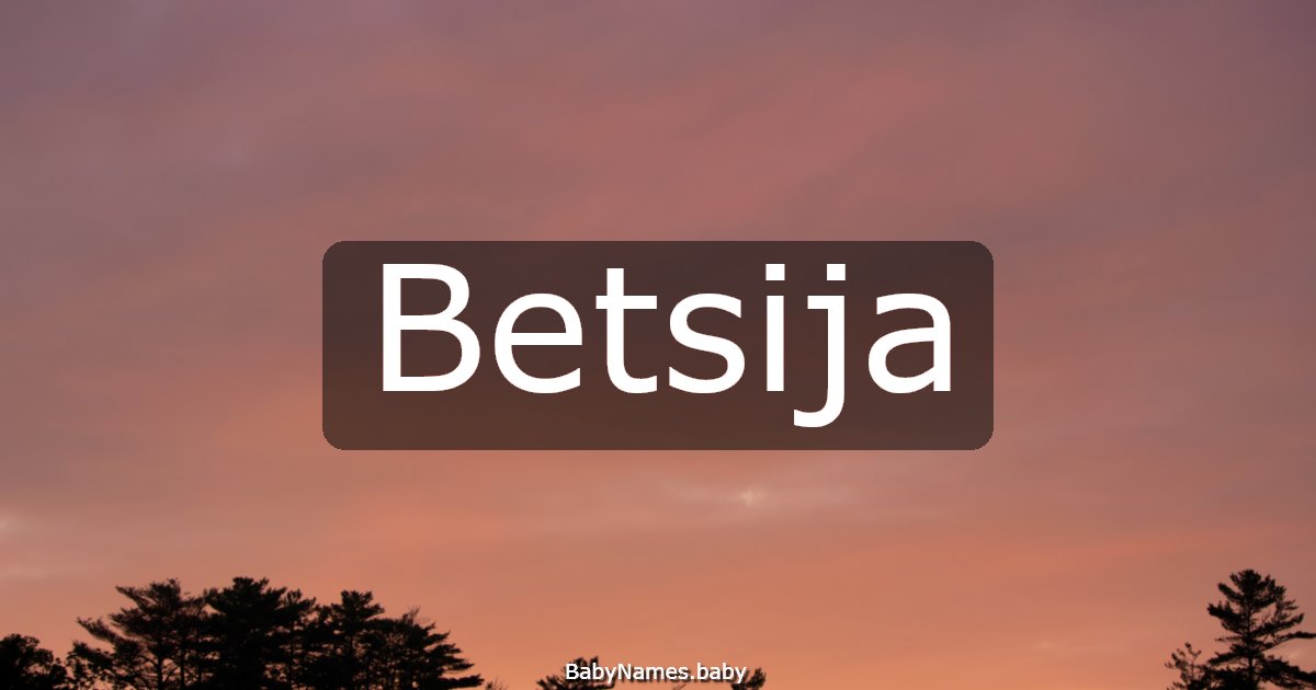 Betsija