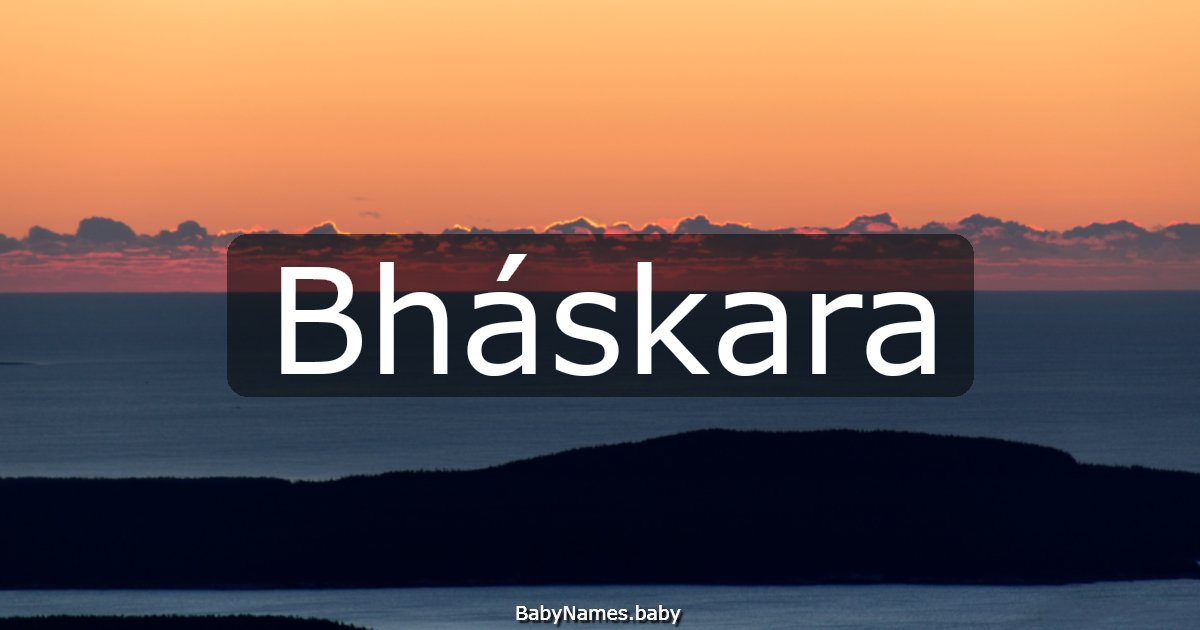 Bháskara