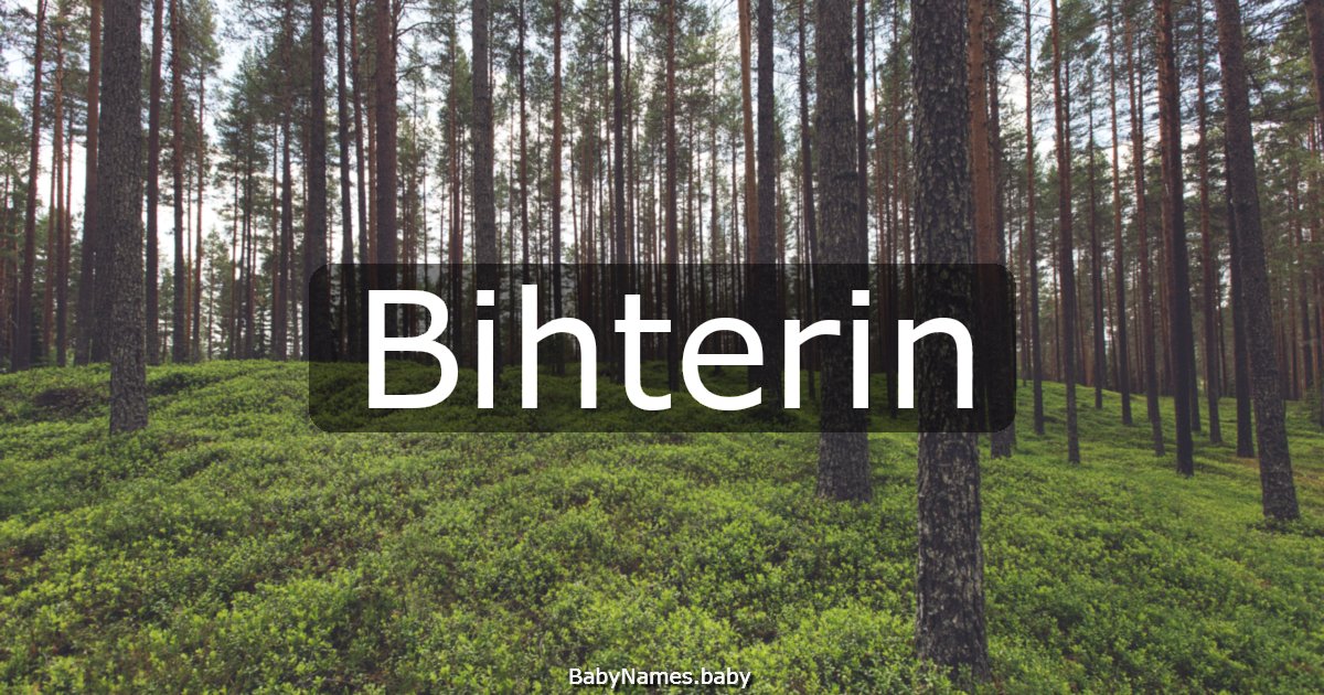 Bihterin