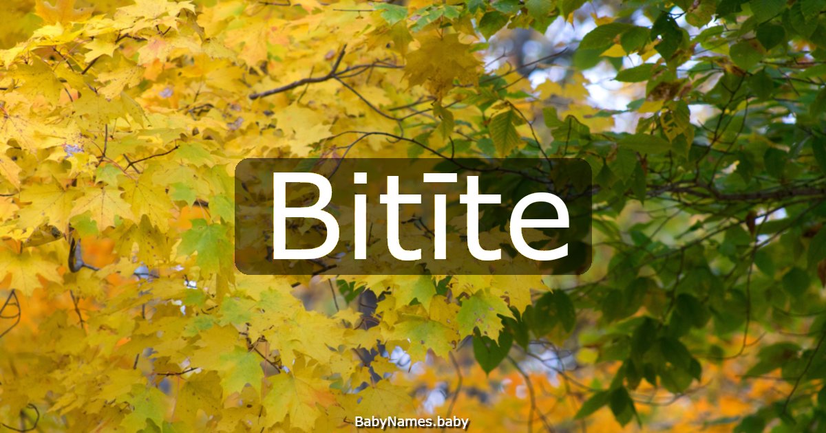 Bitīte