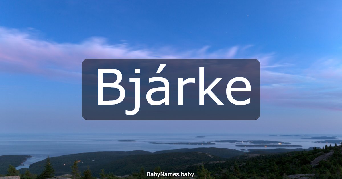 Bjárke