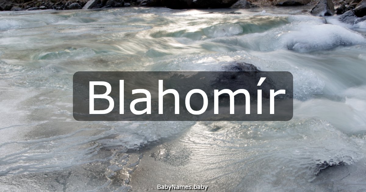Blahomír