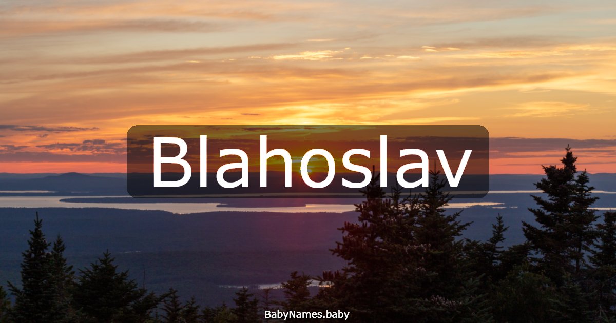 Blahoslav