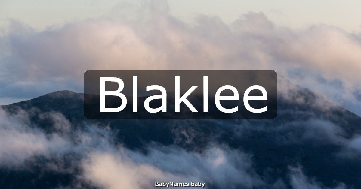 Blaklee