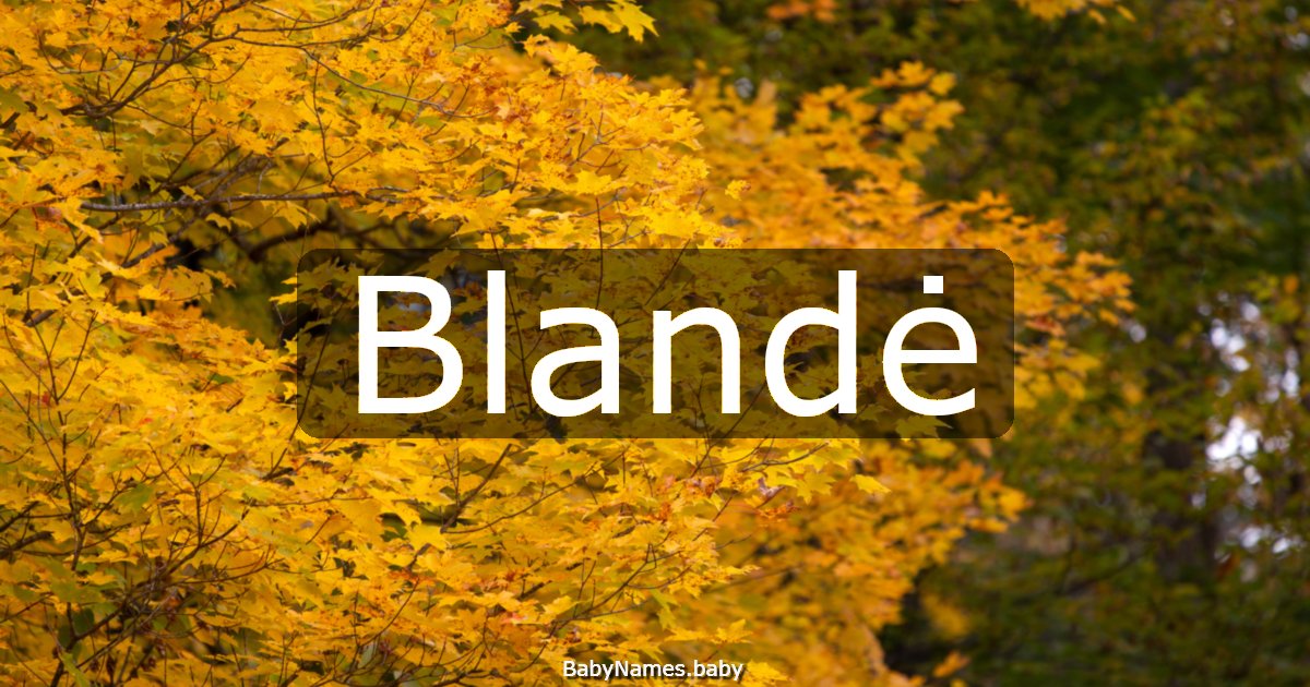 Blandė