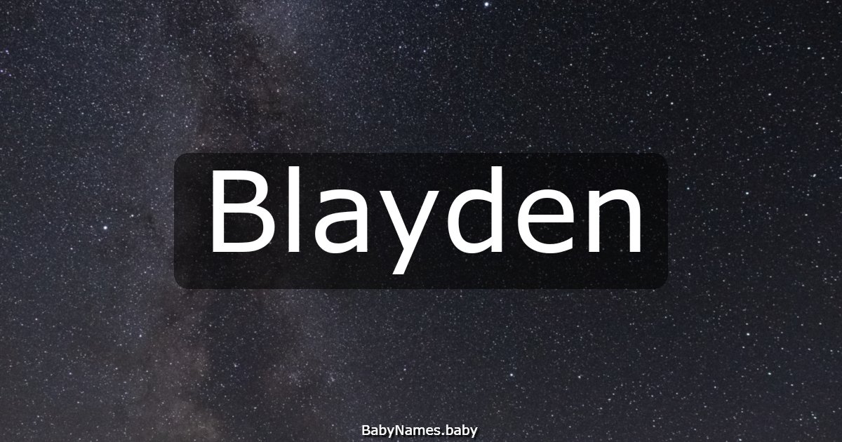 Blayden