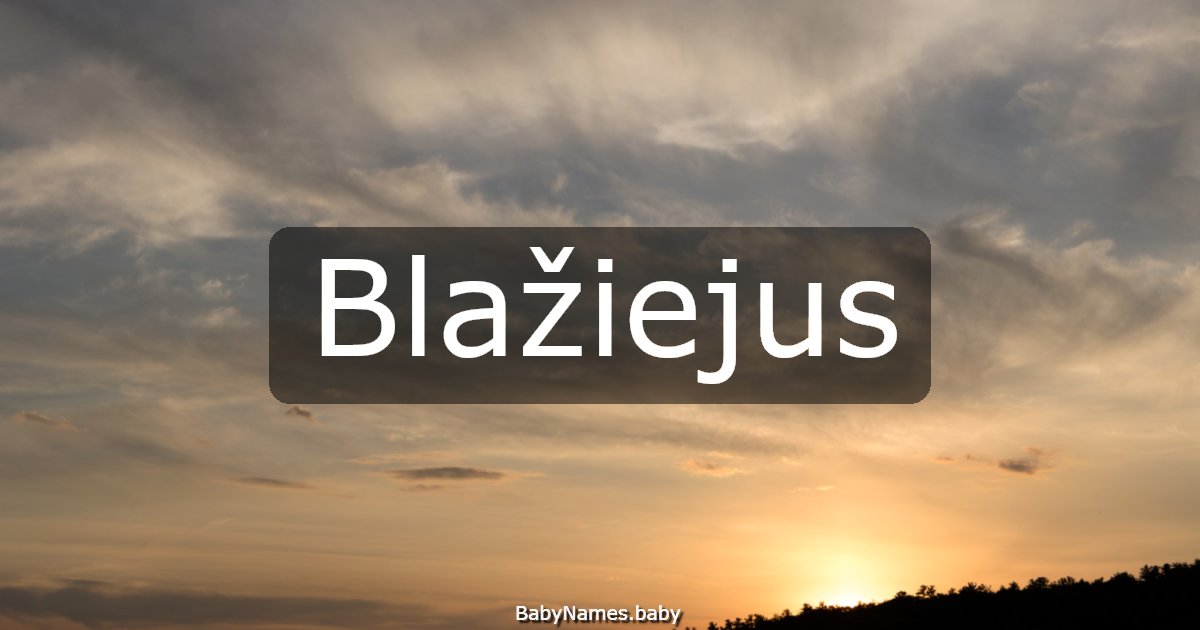Blažiejus