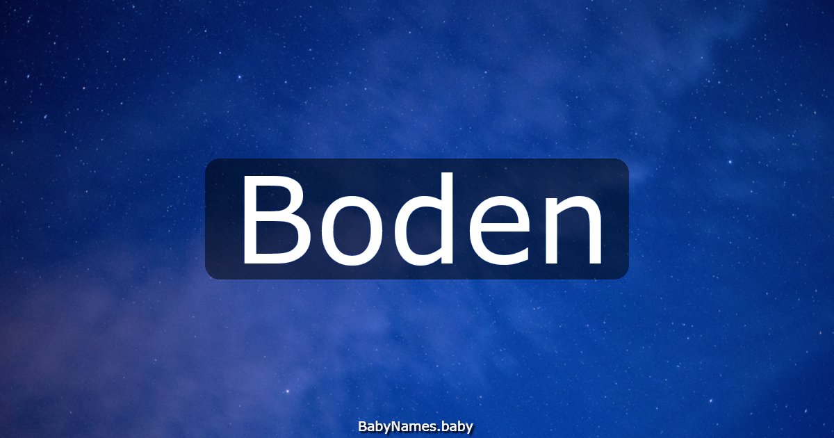 Boden