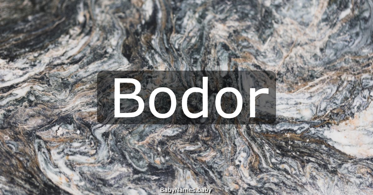 Bodor