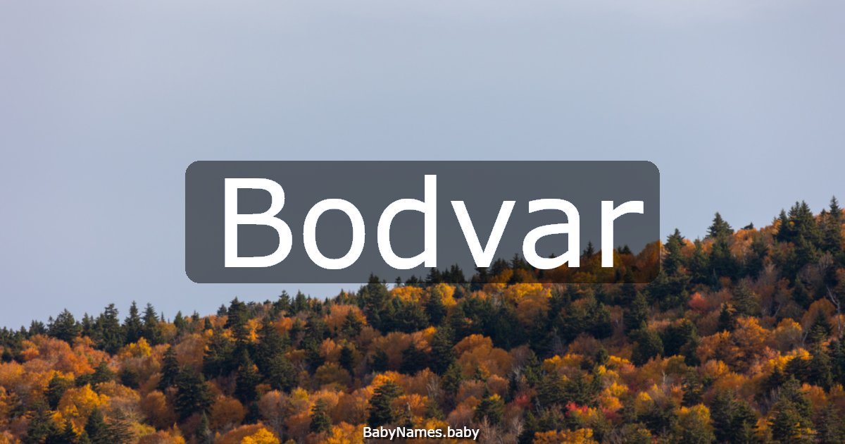 Bodvar