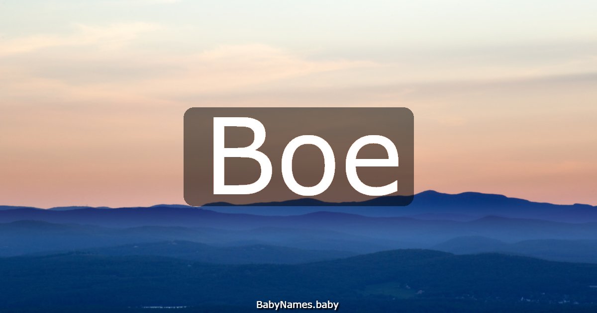 Boe