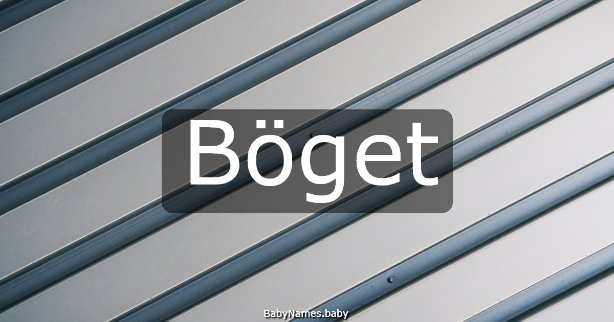 Böget