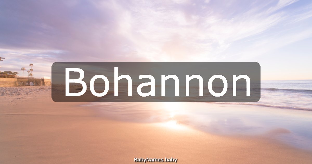 Bohannon