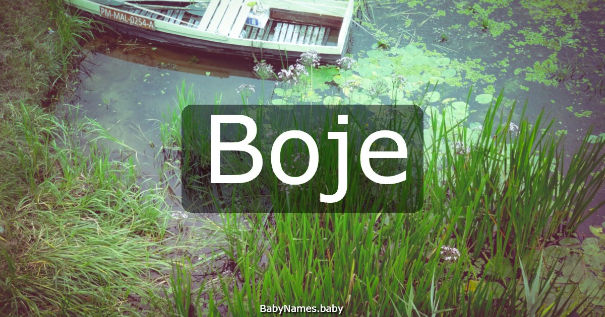 Boje