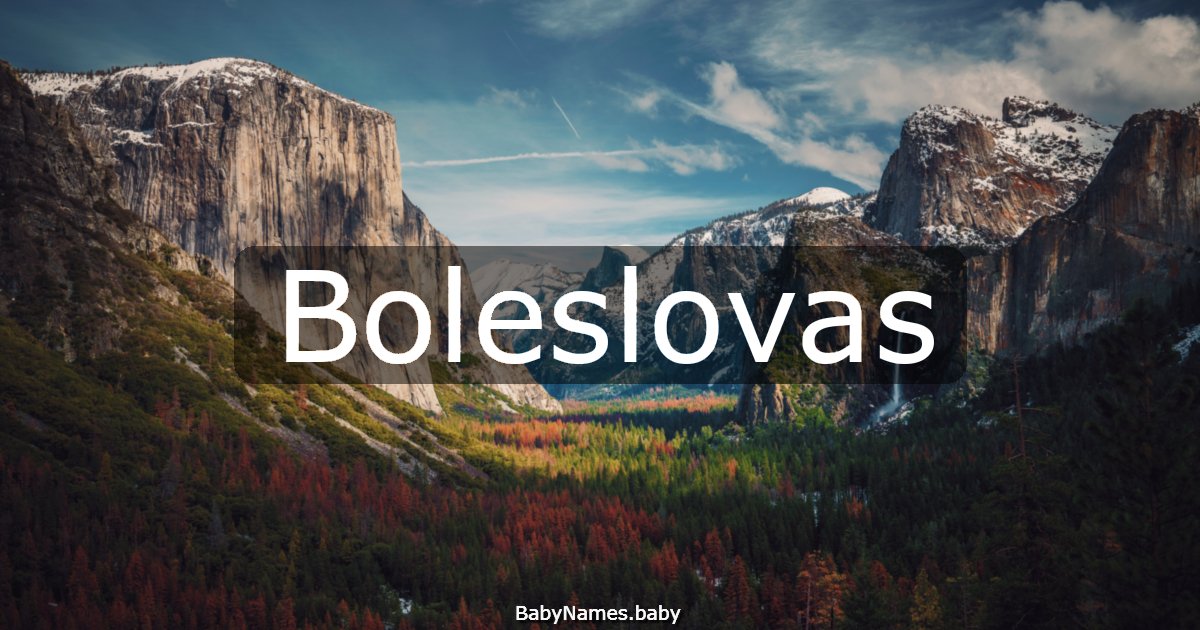 Boleslovas