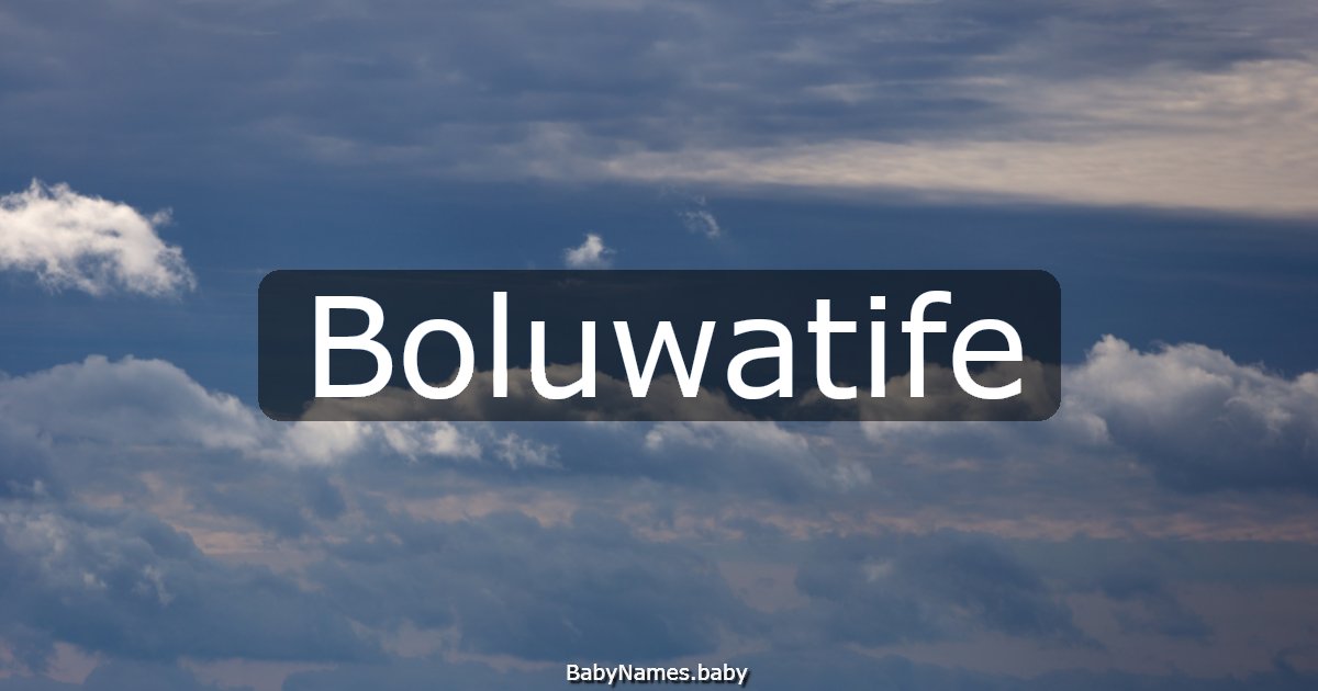 Boluwatife