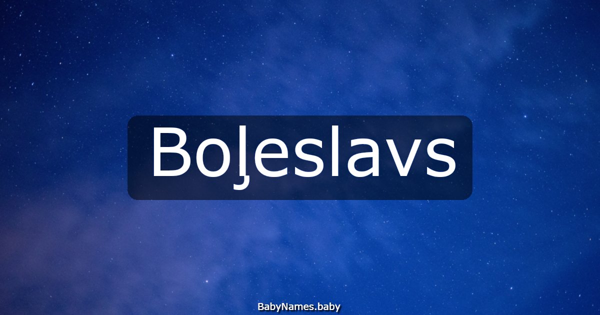 Boļeslavs