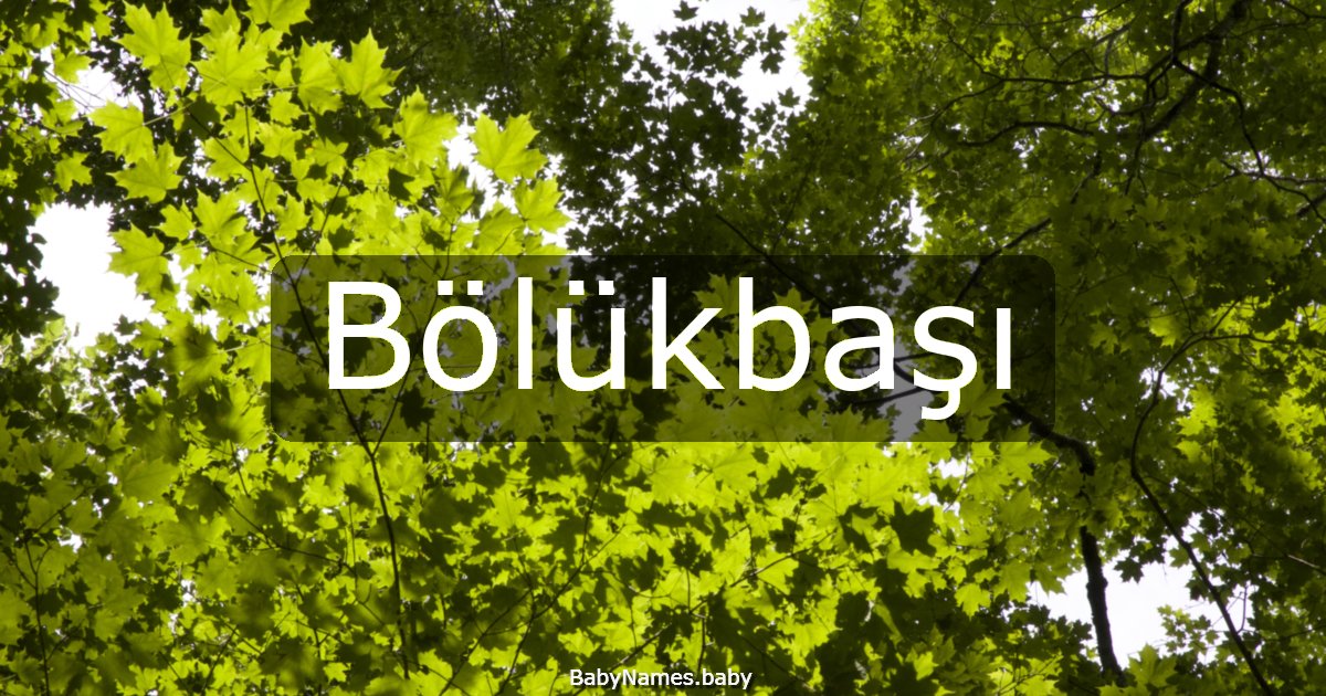 Bölükbaşı