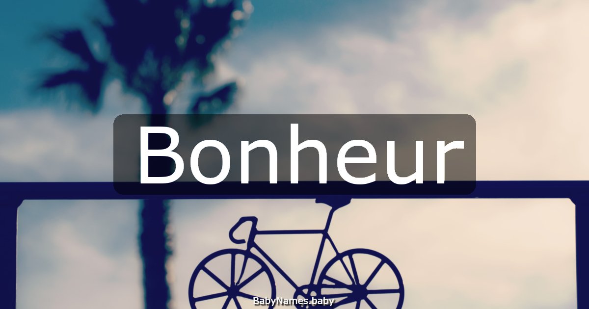 Bonheur