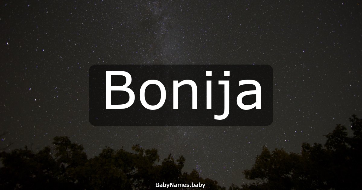 Bonija
