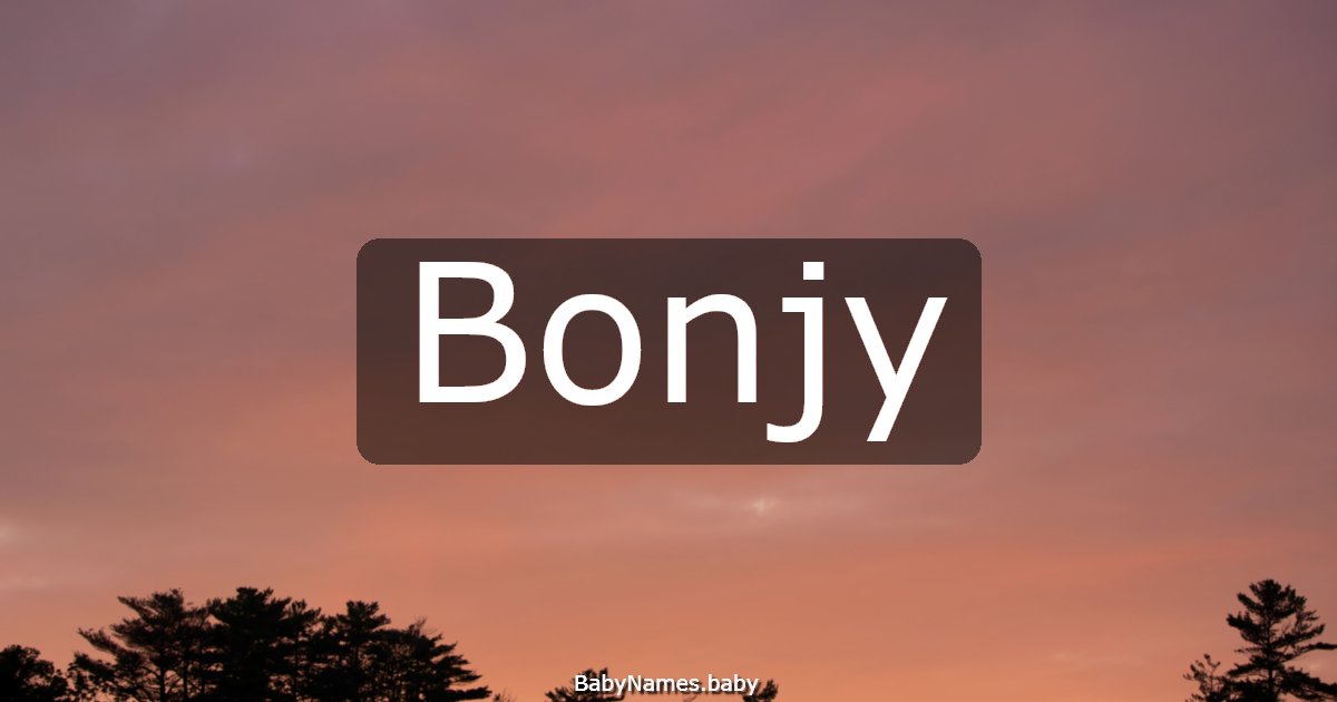 Bonjy