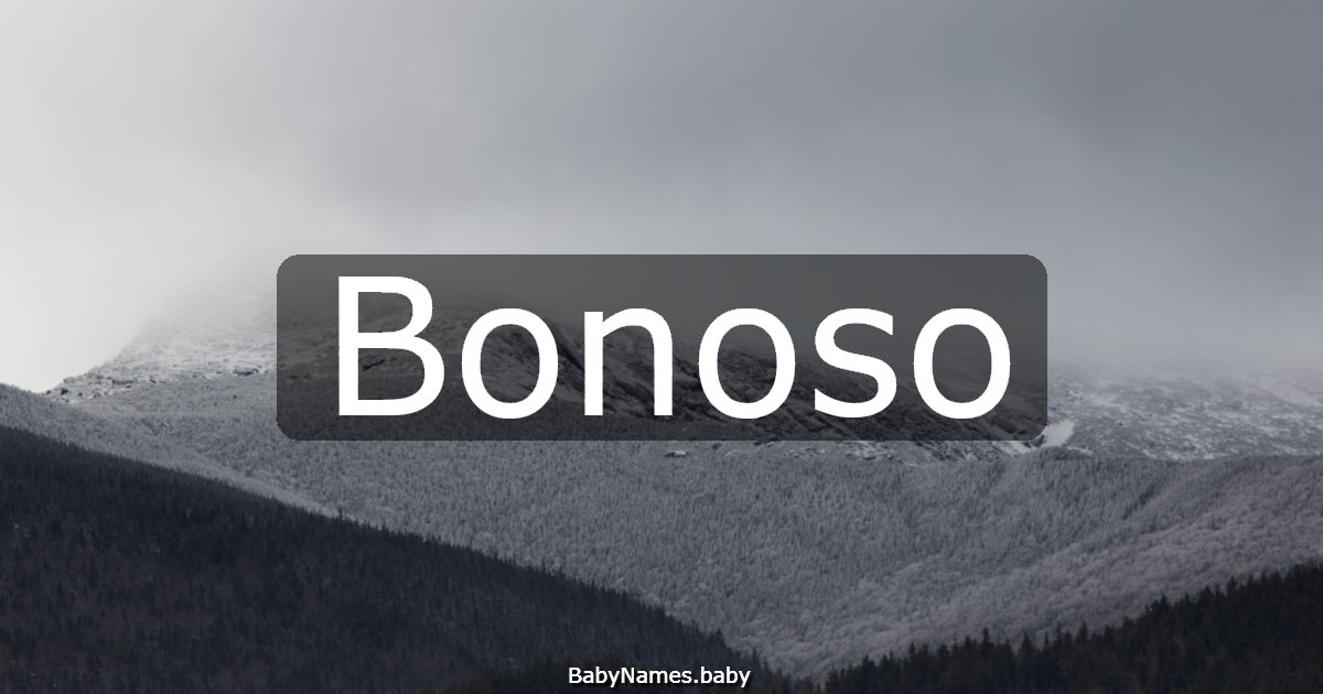 Bonoso