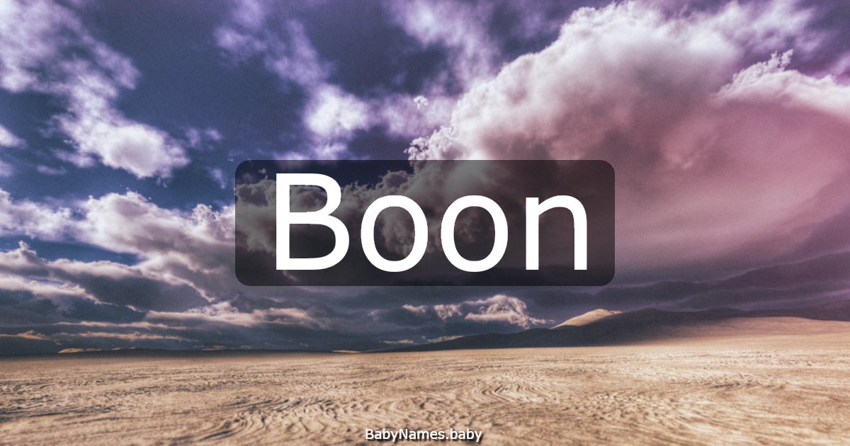 Boon