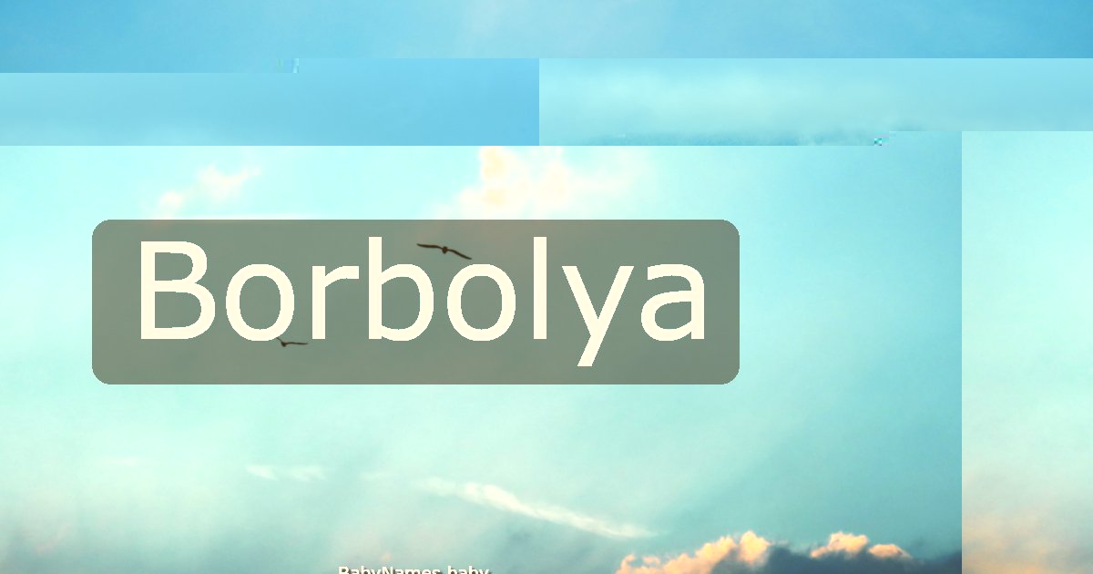 Borbolya