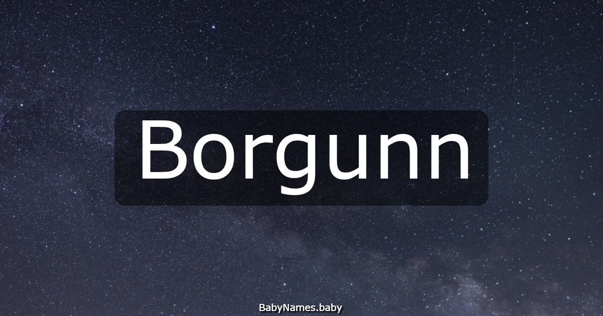 Borgunn