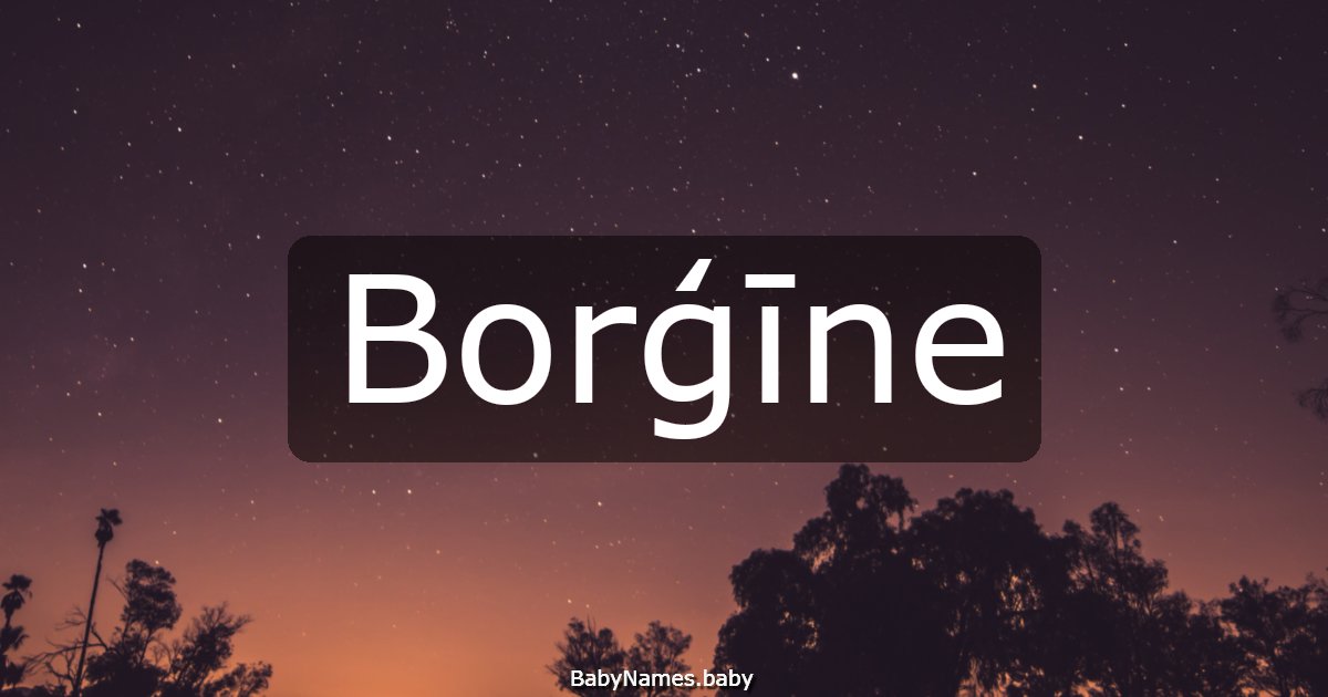 Borģīne