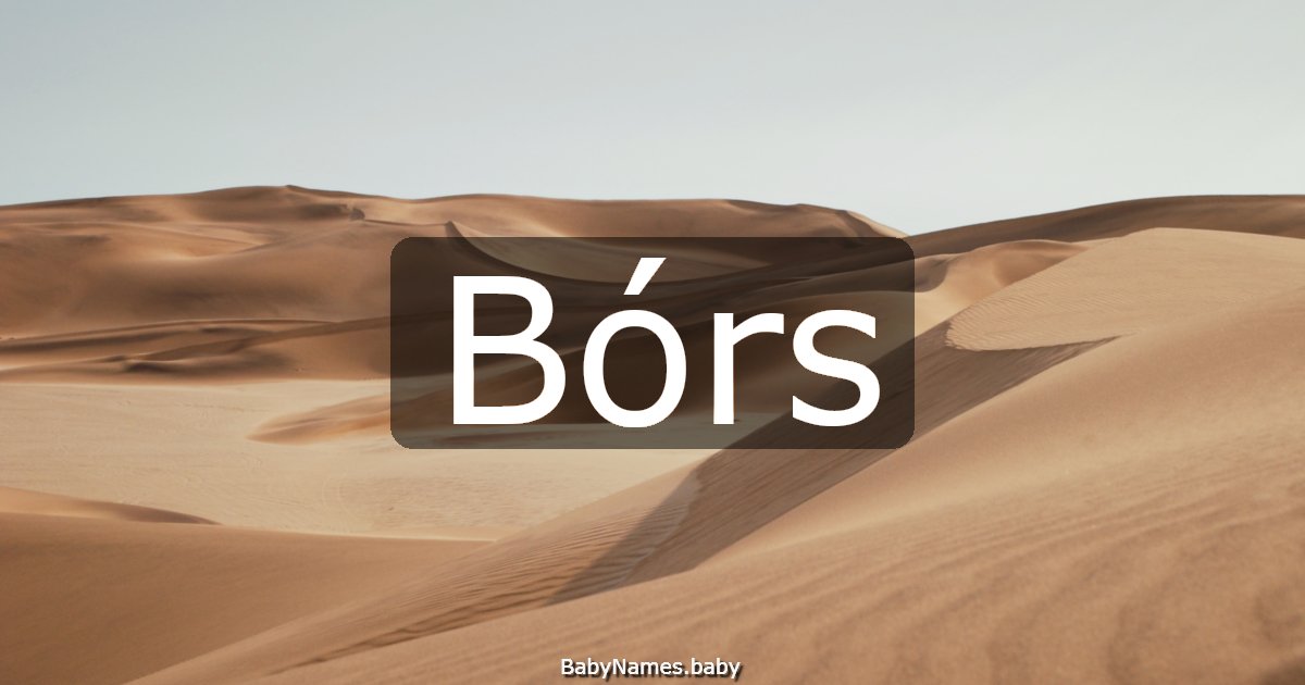 Bórs