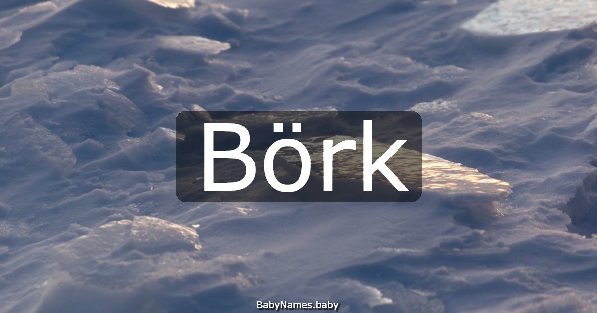 Börk