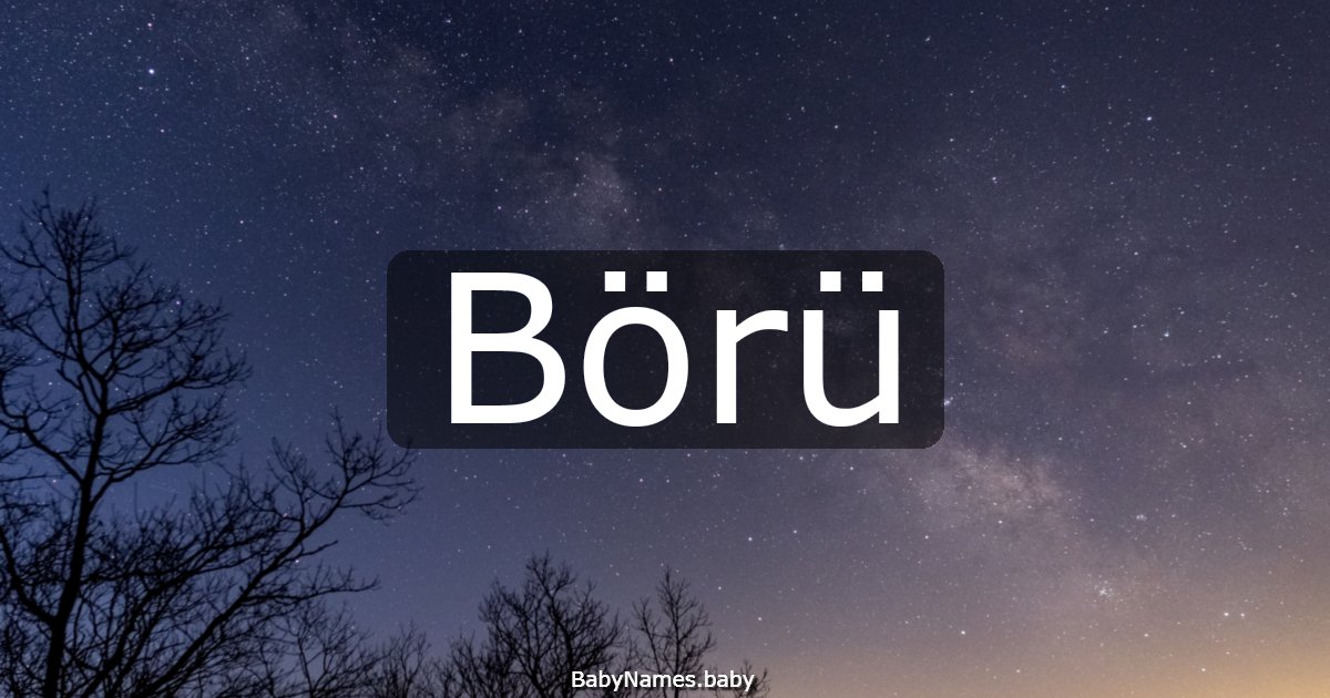 Börü