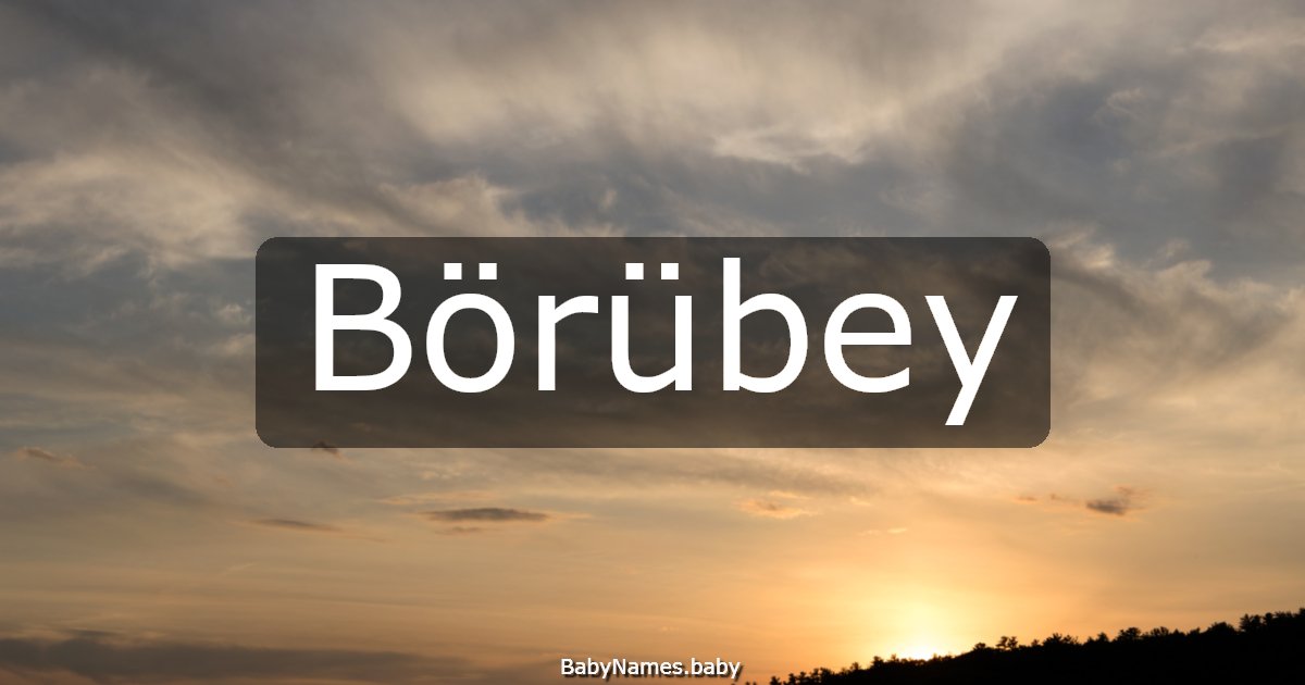 Börübey