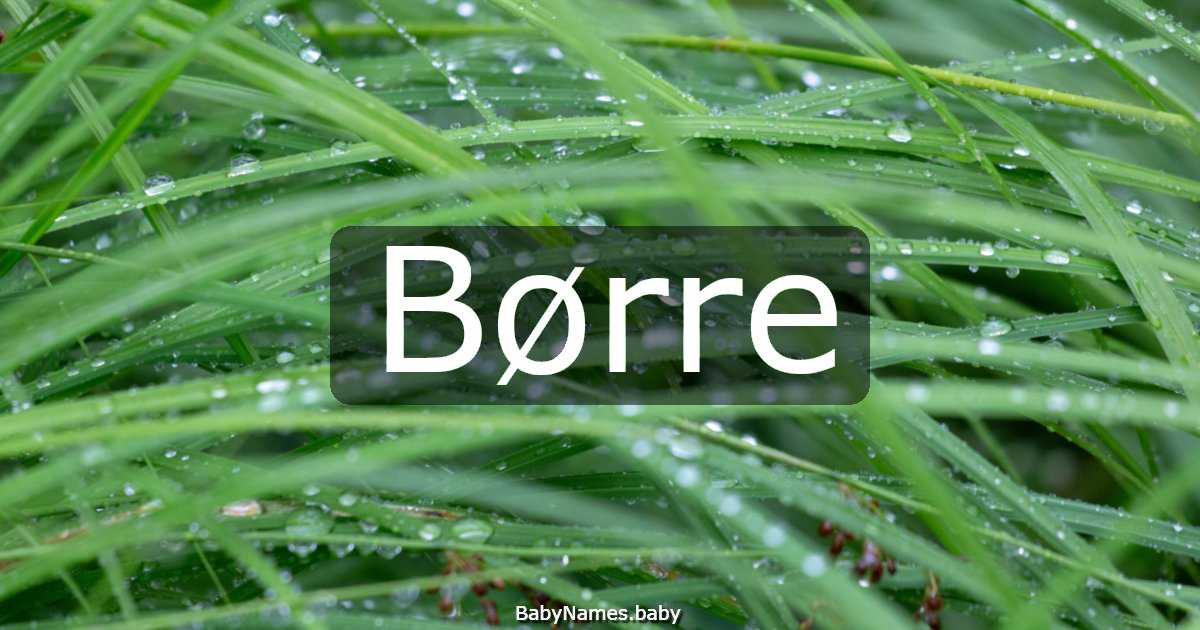 Børre