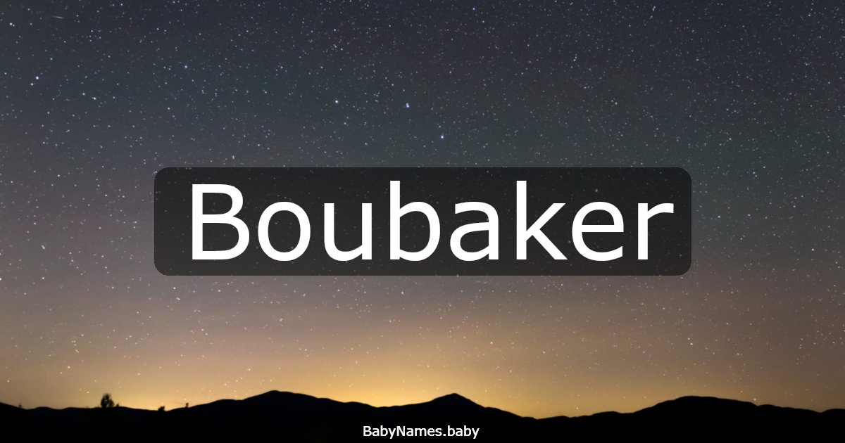 Boubaker