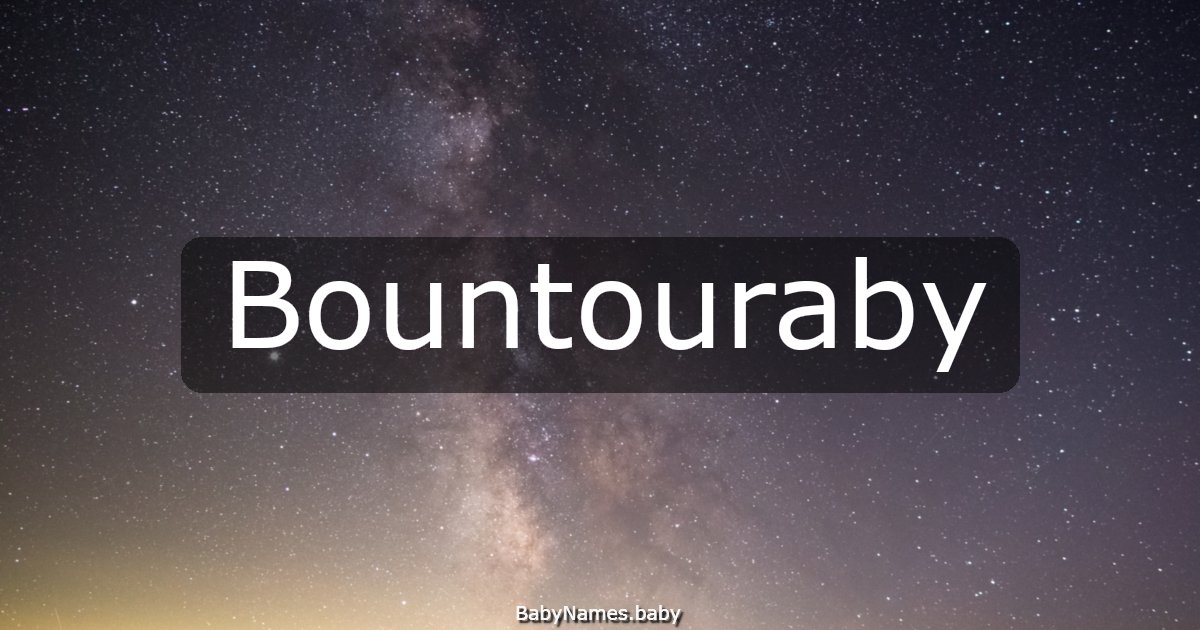 Bountouraby
