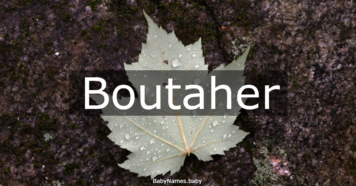 Boutaher