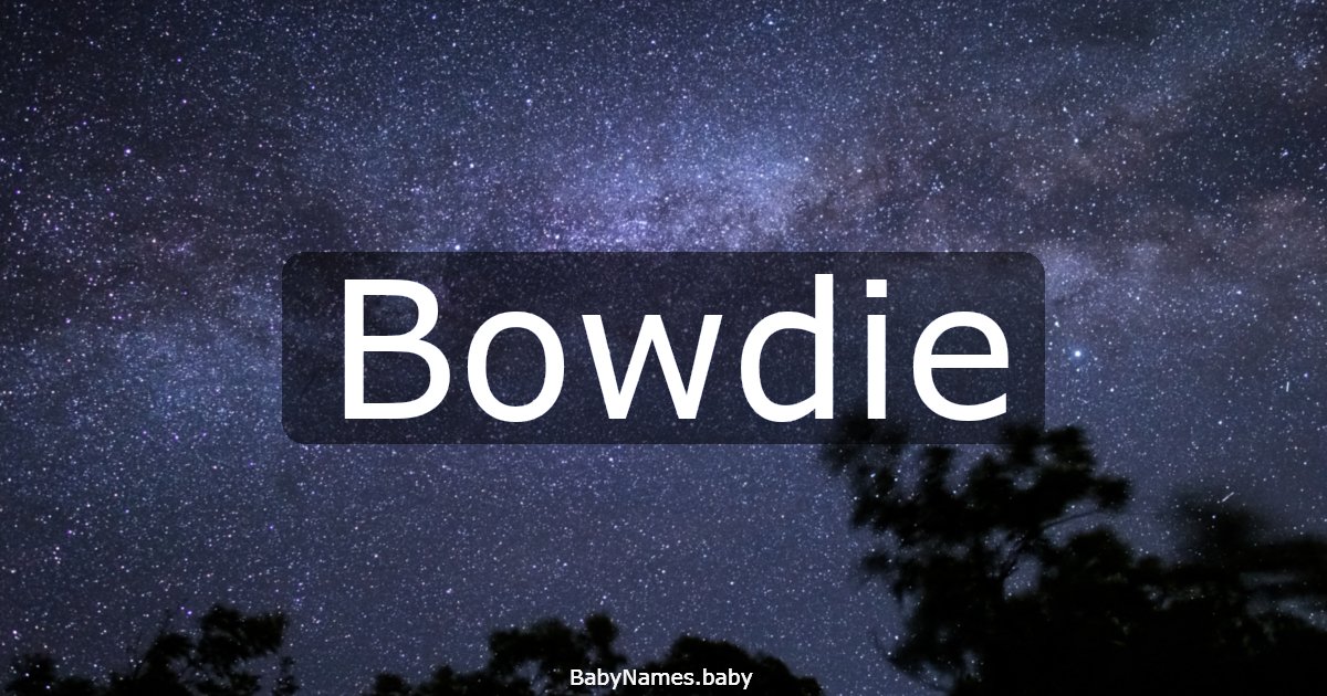 Bowdie