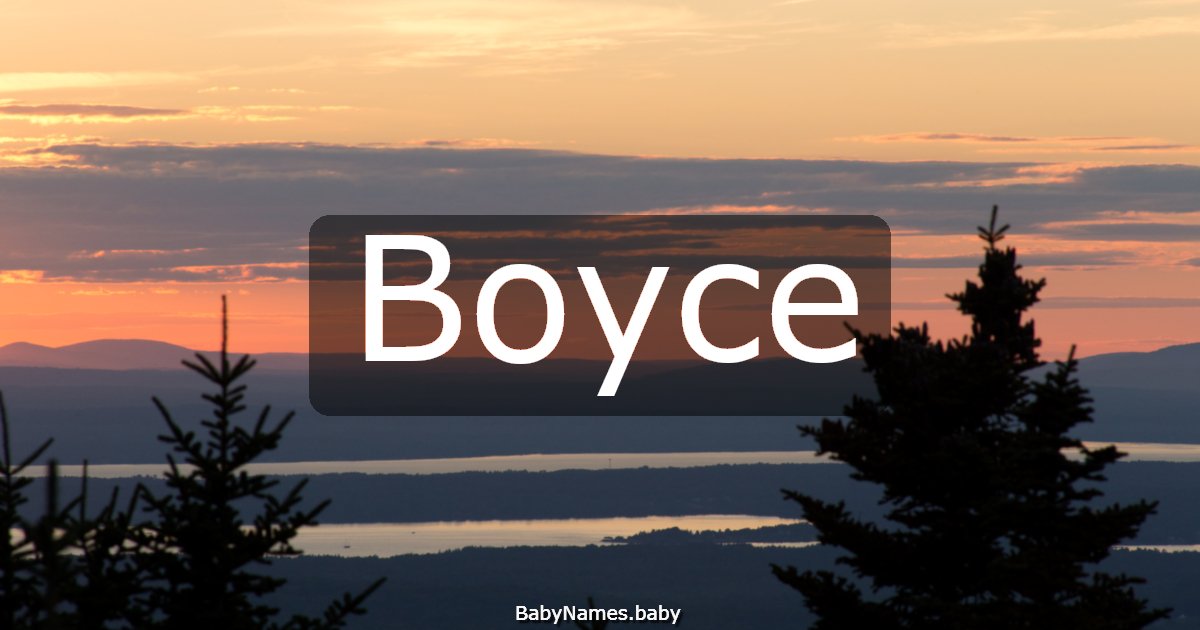 Boyce